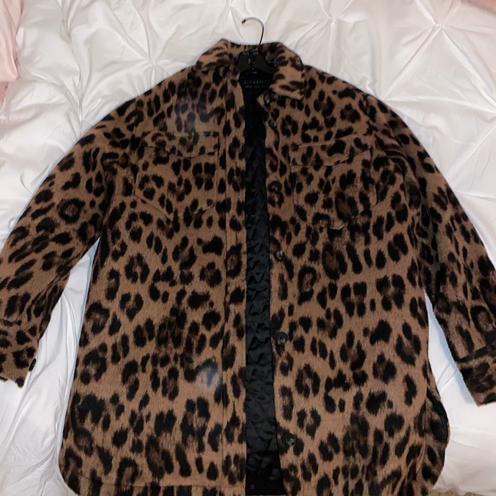 All Saints Sophie Leo Shirt Jacket US 4 UK 8